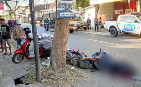 Lakalantas Maut di Kauman, Seorang Pria Tewas Usai Tabrakan dengan Motor Bonceng Tiga