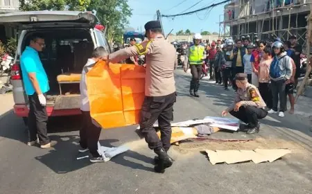 Hindari Kendaraan Mengerem Mendadak, Pelajar 14 Tahun Tewas Tabrak Mobil dari Arah Berlawanan
