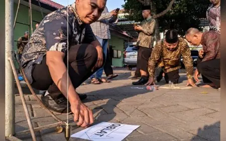 Manfaatkan Fenomena Rashdul Kiblat, Kemenag Tulungagung Ajak Warga Kalibrasi Arah Kiblat
