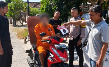 Kepergok Curi Dua Kereta Dorong, Residivis Asal Blitar Diamankan Warga Rejotangan