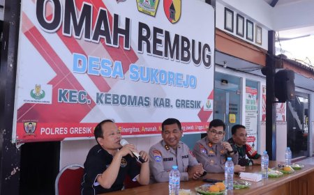Polda Jatim dan Polres Gresik Perkuat Omah Rembug sebagai Solusi Konflik Warga