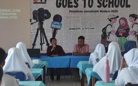 IJTI Korda Majapahit adakan Pelatihan Jurnalistik ke Pelajar SMA Muhammadiyah 1 Jombang