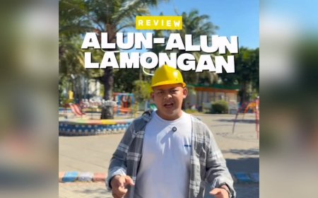 Gaya Satire Konten Kreator Gilang Herlambang Ulas Alun-Alun Lamongan, Soroti Bianglala Hingga Paku di Tempat Duduk
