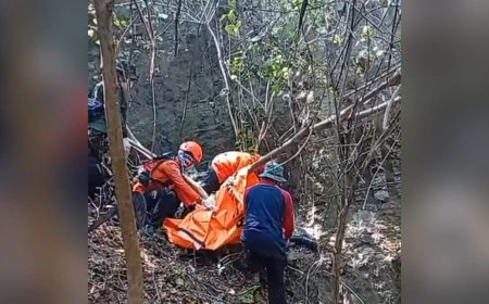 Hilang Sepekan, Pemuda Lamongan Ditemukan Tewas di Dasar Jurang Gunung Kendil