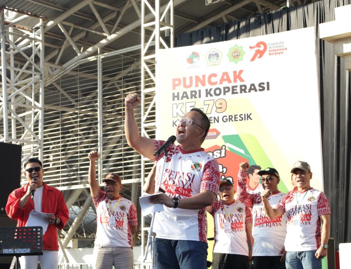 Harkopnas ke-79 Gresik: Wabup Alif Pastikan Koperasi Desa Merah Putih Tak Matikan Toko Kelontong