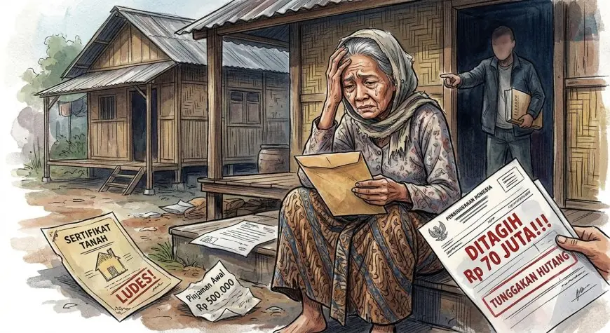 Nasib Pilu Nenek Ngatini: Pinjam Rp500 Ribu, Sertifikat Ludes! Kini Ditagih Rp70 Juta oleh Bank Jombang