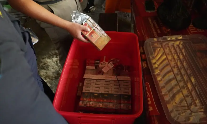 Gempur Rokok Ilegal di Lamongan, Petugas Amankan 9.108 Batang Tanpa Izin