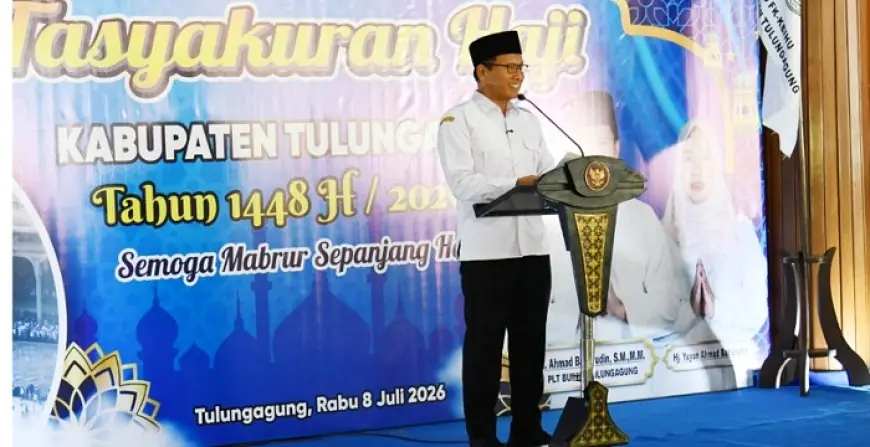 Sambut Kepulangan Jemaah Haji, Plt Bupati Tulungagung Pesan Jaga Nilai Mabrur