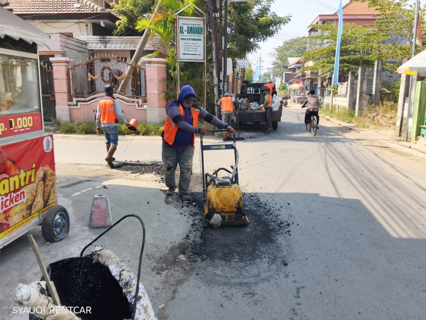Persiapan Infrastruktur Muktamar NU ke-35, Dinas PUPR Jombang Gerak Cepat Perbaiki Jalan dan Drainase